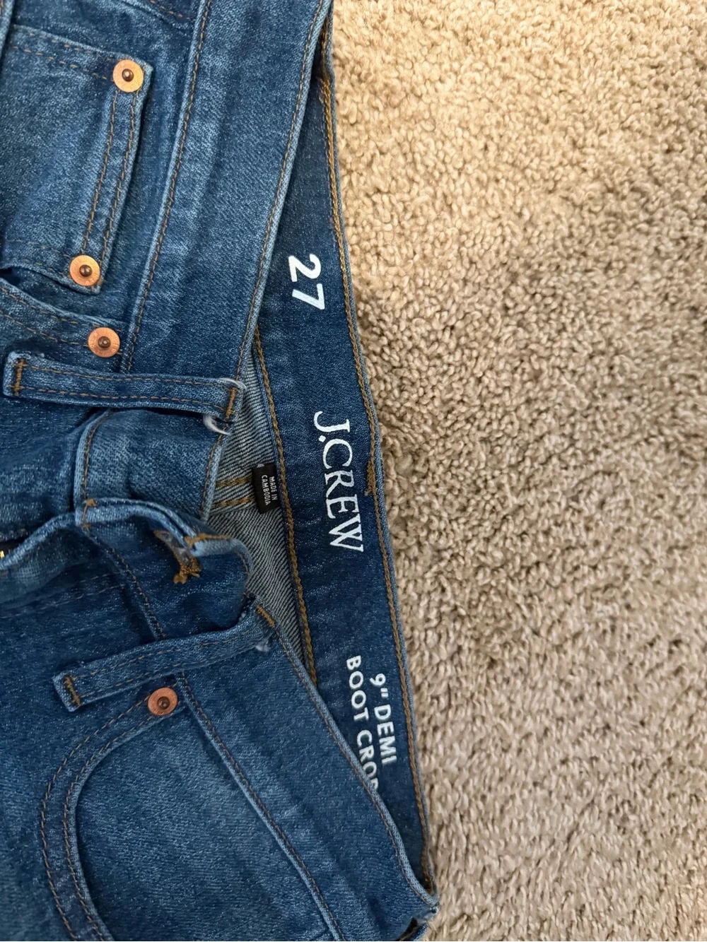 J. Crew Blue Bootcut Jeans